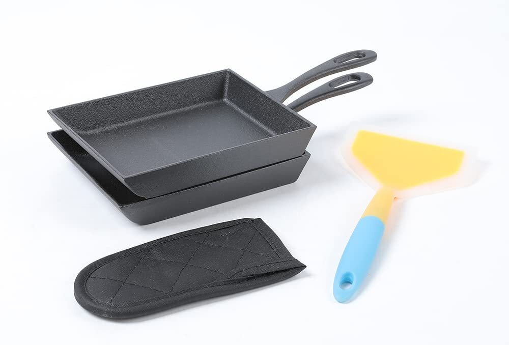 Japanese Omelette Pan Cast Iron Rectangle Egg Pan Tomagoyaki Pan Rolled Eggs Pre