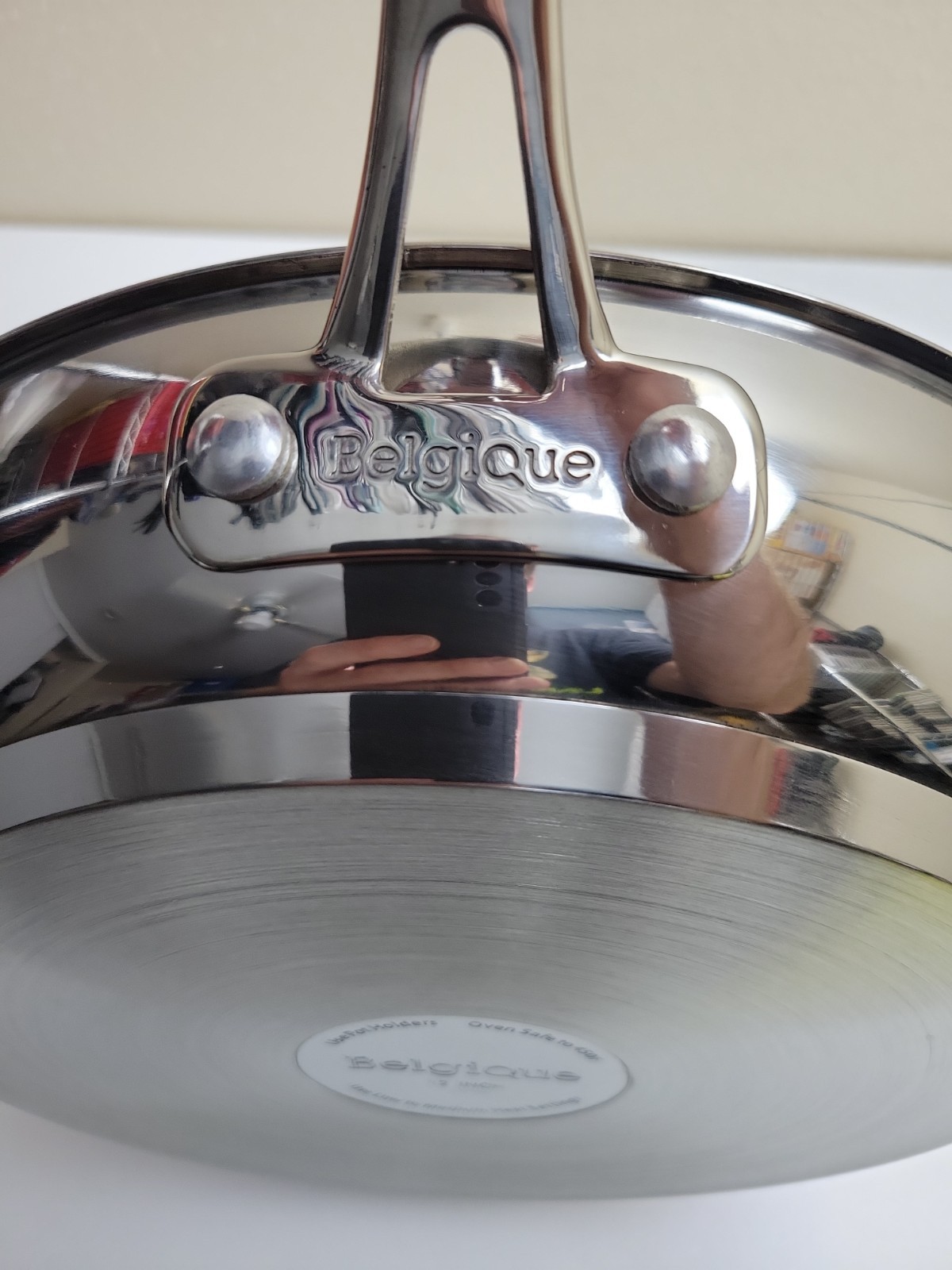 *RARE* BELGIQUE – STAINLESS STEEL – 12″ OPEN FRYPAN – 20729 – BRAND NEW W/ BOX!
