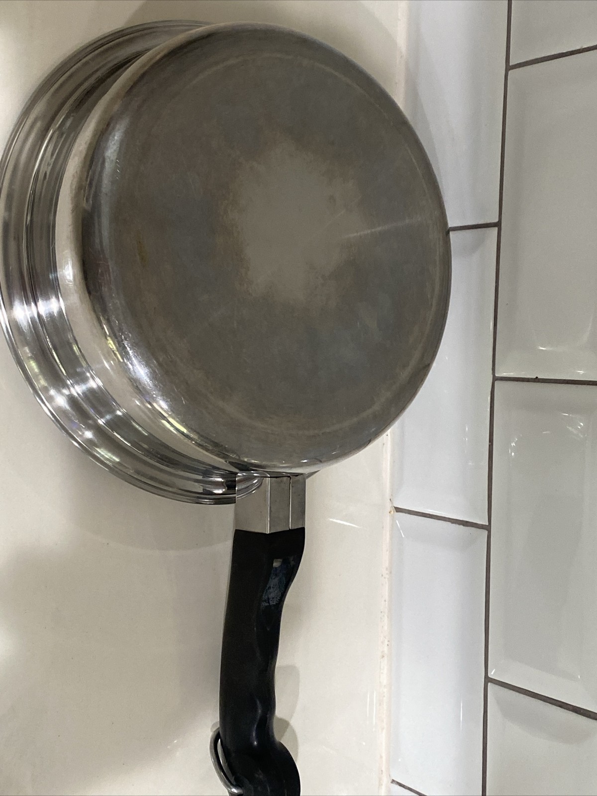 Saladmaster Cookware TP304S Stainless Steel Five Star 9”Fry/saute Pans With Lids