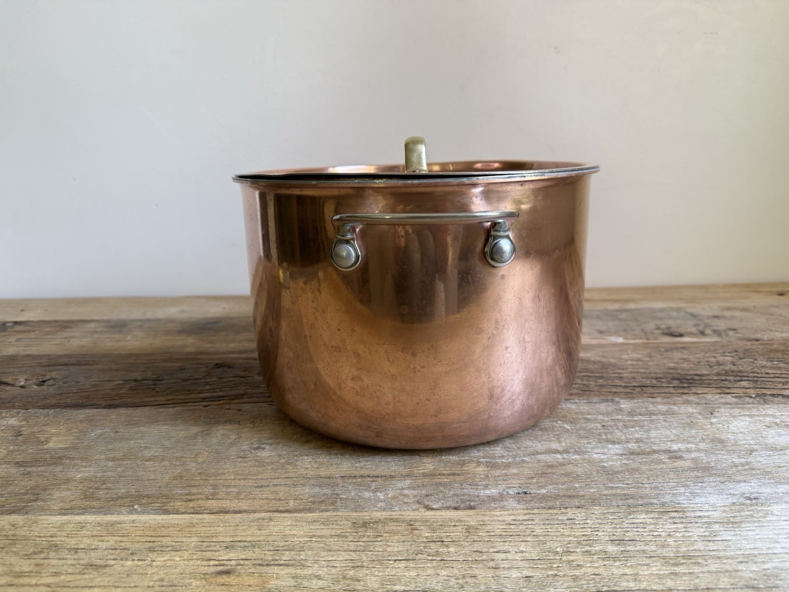 Copper Stew Pot with Lid – 25cm