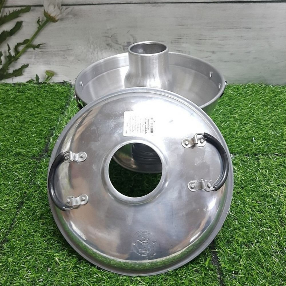 Thai Tom Yum Hot Pot Aluminum 22cm Flamingo Chimney Steamboat With Lid