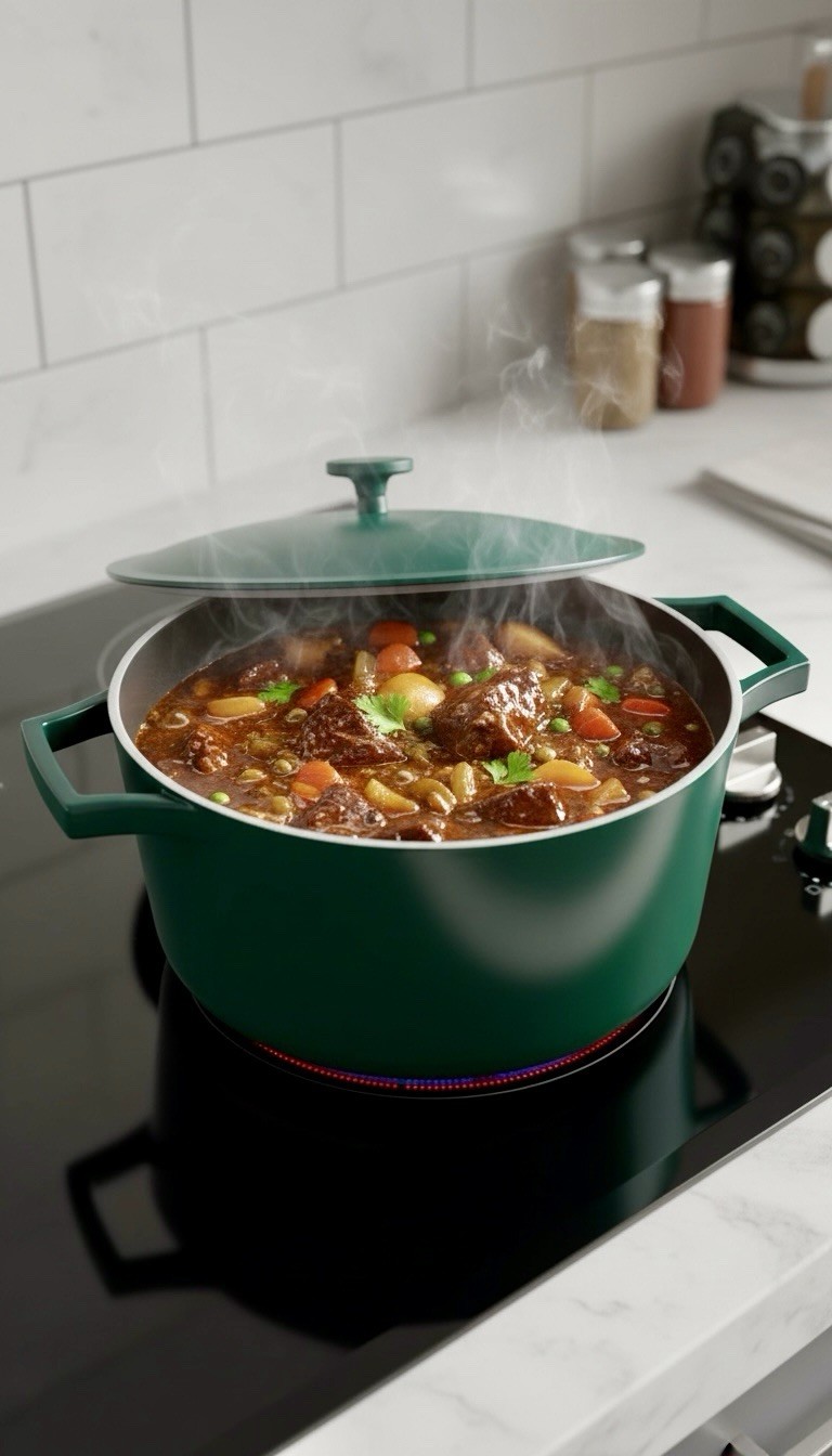 Aldi Crofton Awesome Pot 6.5 Qt Green Nonstick Ceramic Dutch Oven Cookware New