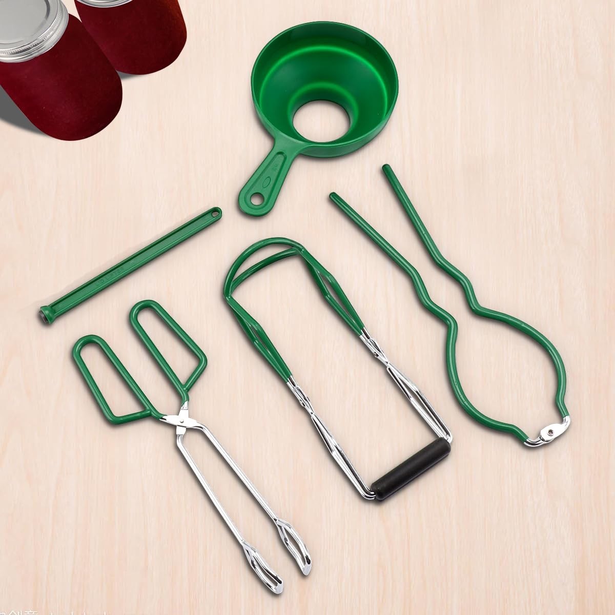 21.5 QT Stainless Steel Canning Pot with Rack & Lid, Starter Kit & 6 Tools Set