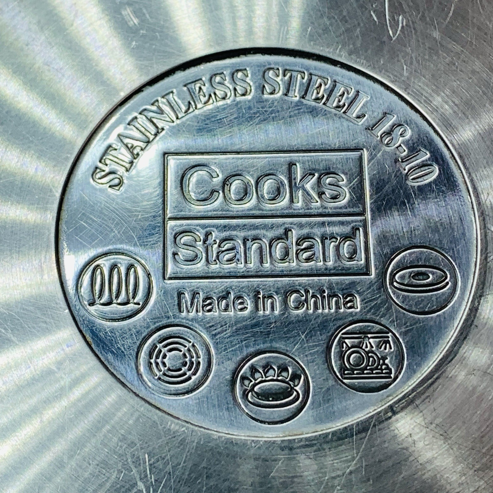 Cooks Standard Clad 12 Quart 18/10 Stainless Steel Stock Pot w/ Lid Deep Large