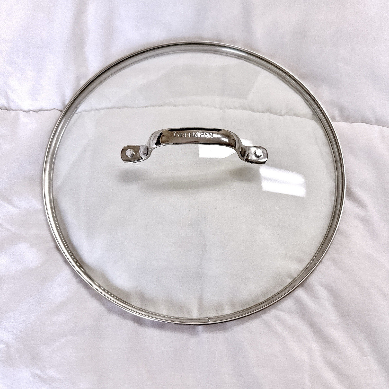 GREENPAN 11.22” Outer/ 10.82” Inner Rim Tempered Glass Replacement Lid
