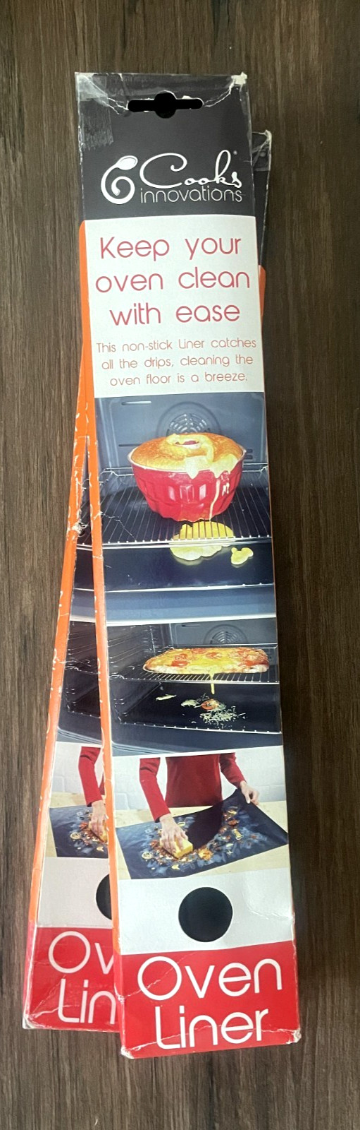 Non-Stick 2 Pack Cooks Innovations Oven Liner 16.5” x 23” Brand New, Set of 2