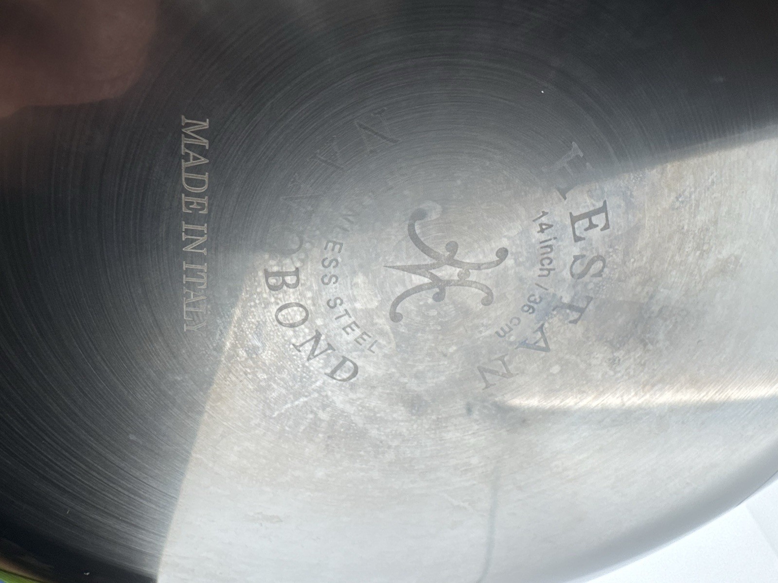 Hestan 14” Wok With Lid 7.5L. NanoBond Titanium. Made In Italy. Used But NICE!