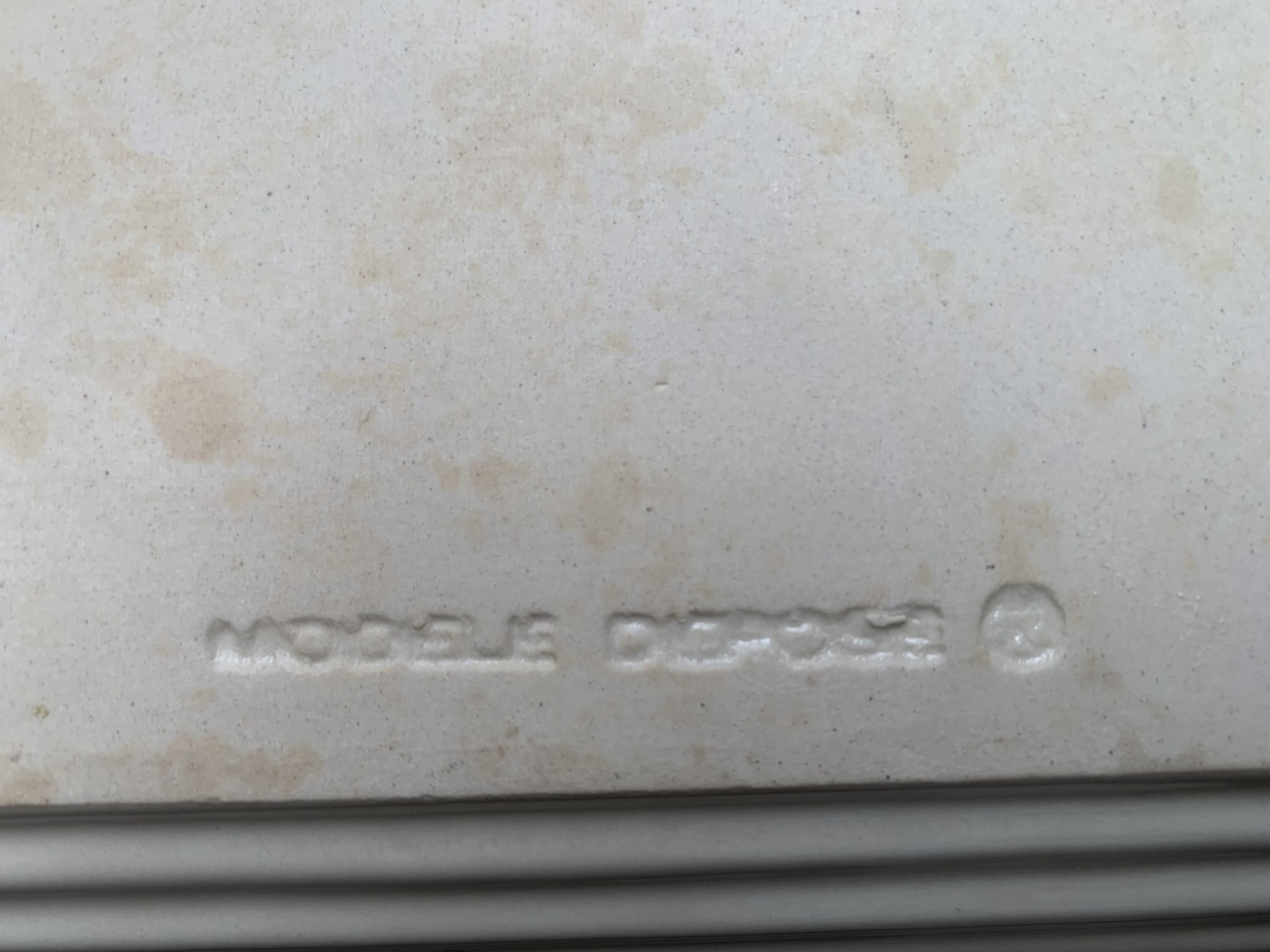 Emile Henry Almond Lasagna Roaster Baking Pan # 96-62 France Modele Depose