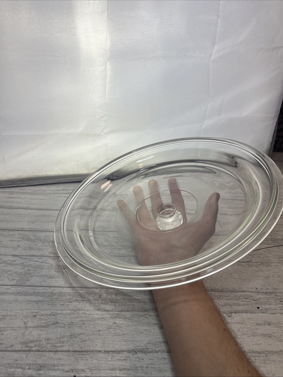 Large Glass Replacement Lid for Cast Iron Skillets & Pyrex 11 1/2″ ID 12 1/4 OD