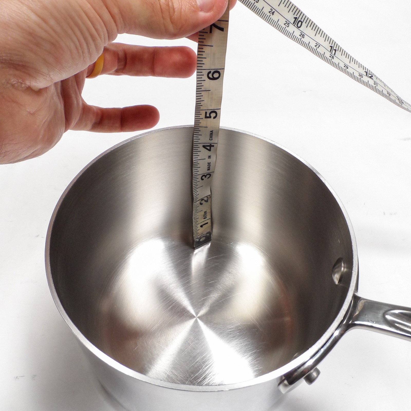 All Clad Made in USA Tri Ply 6″ 2 Quart Stainless Steel Sauce Pan Pot – With Lid