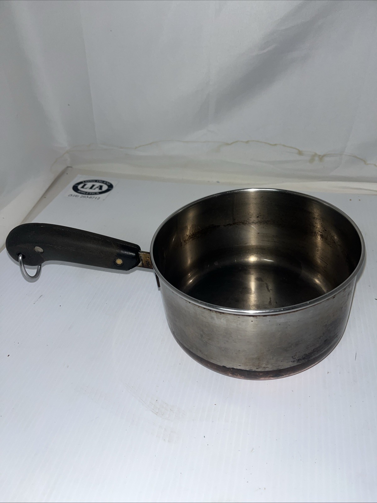 Revere Ware 1801 Copper Bottom 2 Quart Saucepan Double Circle￼ (No Lid)