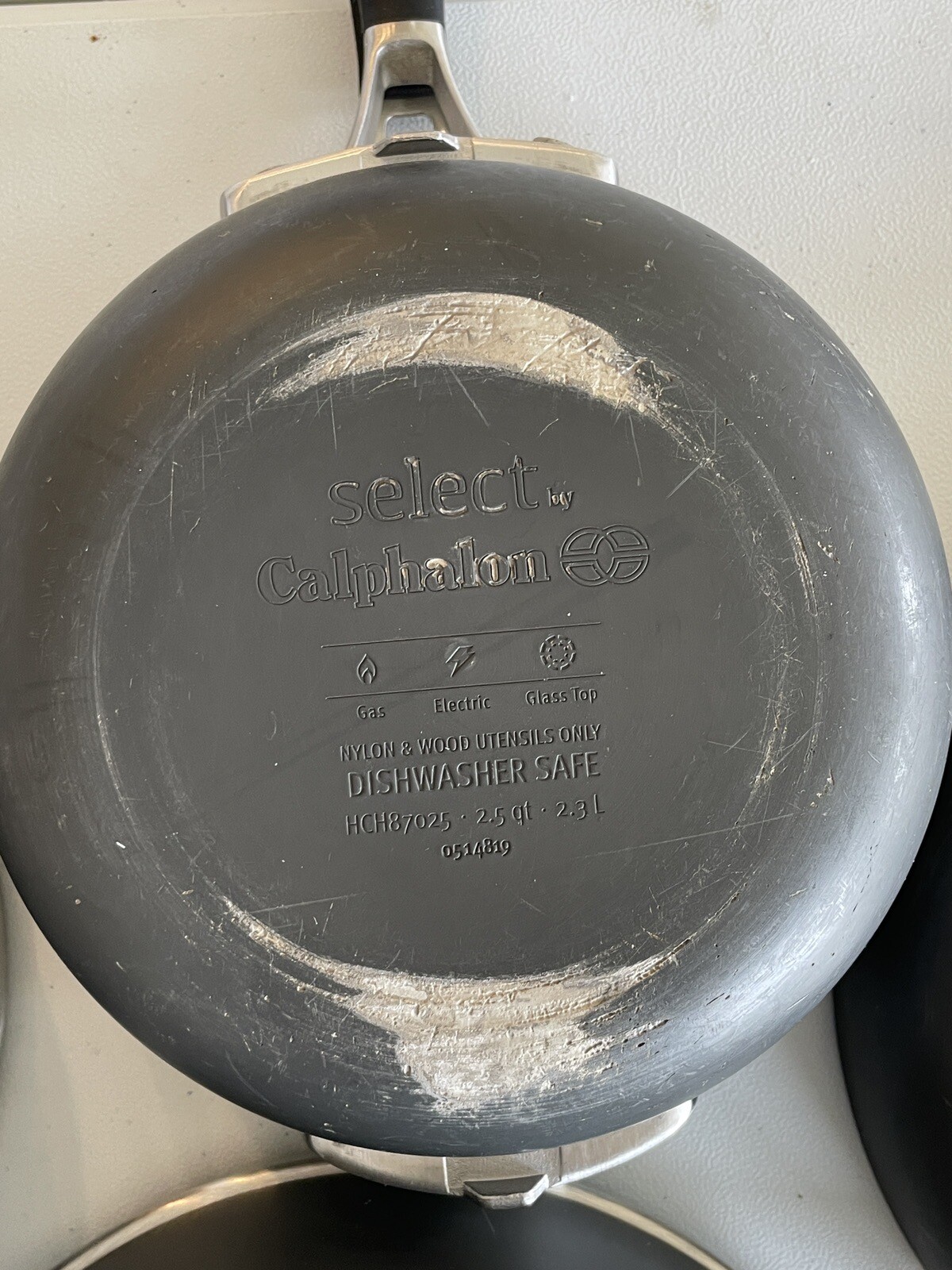 Select by Calphalon Nonstick Frying Skillet Pan 8 inch, 2.5 Qt Pot & 1 Lid Black