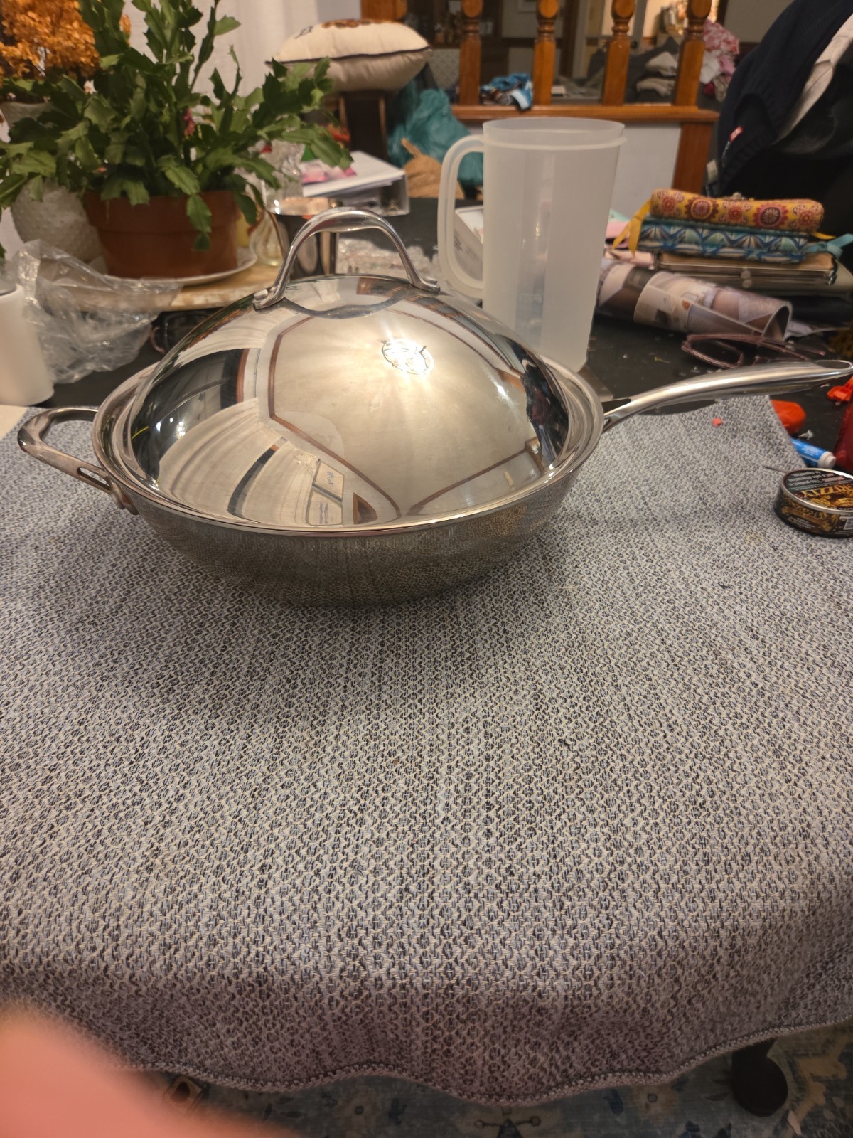 12 Inch Cooks Standard French Chef Pan W/ Lid 4″ Deep