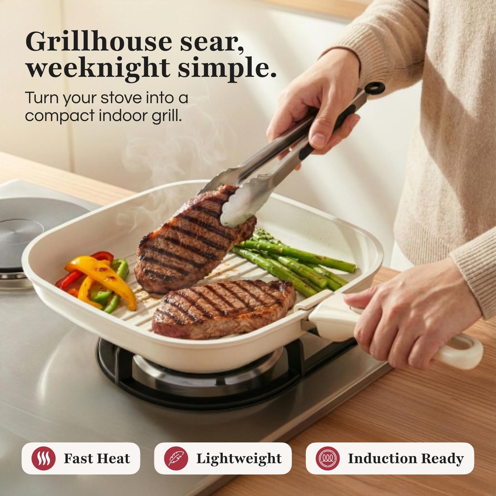 Gourmetific Grill Pan For – Frying Pan For – For Grilling