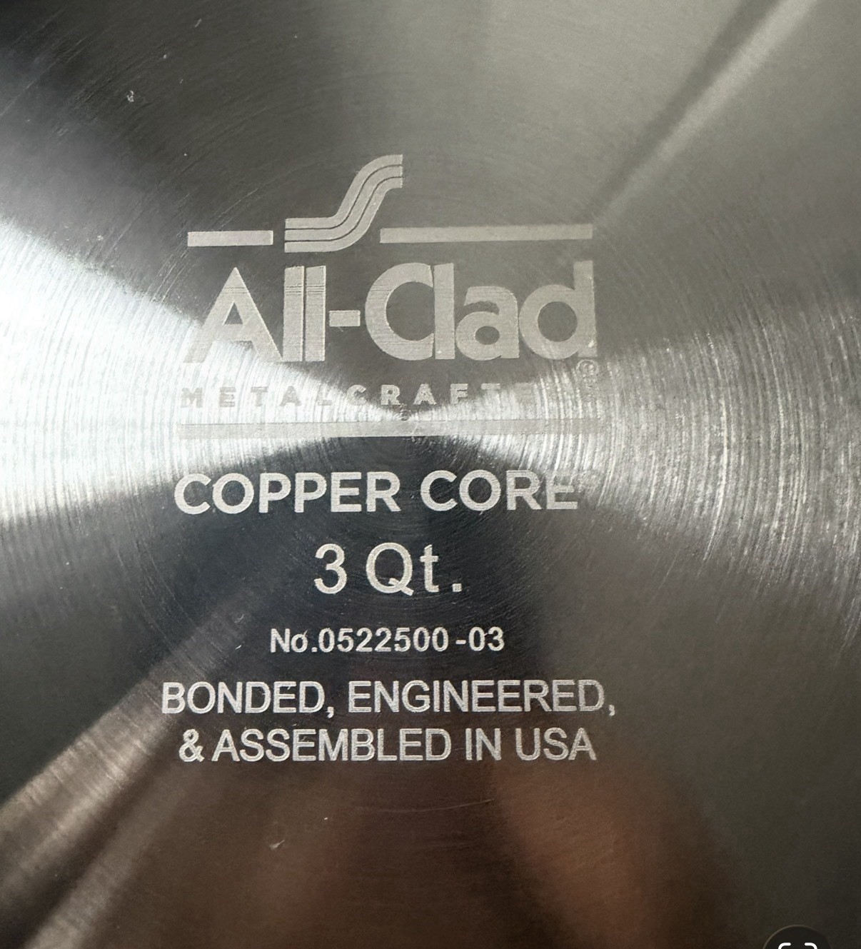 All-Clad, Copper Core, Saucepans, 3 – Qt., New