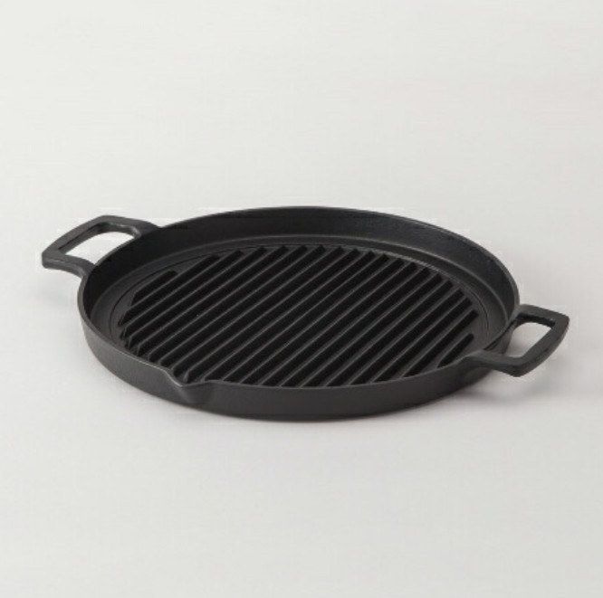 Iwachu Nambu Tekki Grill Pan 25cm Made in Japan IH & Gas Fire Compatible
