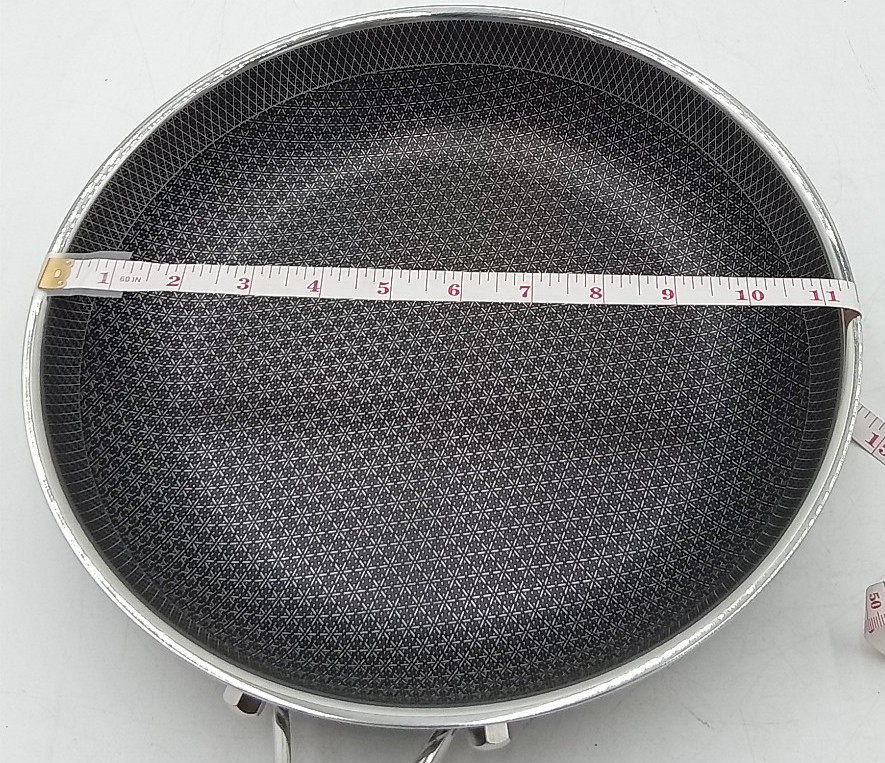 SnowClad Hex-Surface Stainless Nonstick Pan – Hybrid Clad 8/10/12 Inch Set