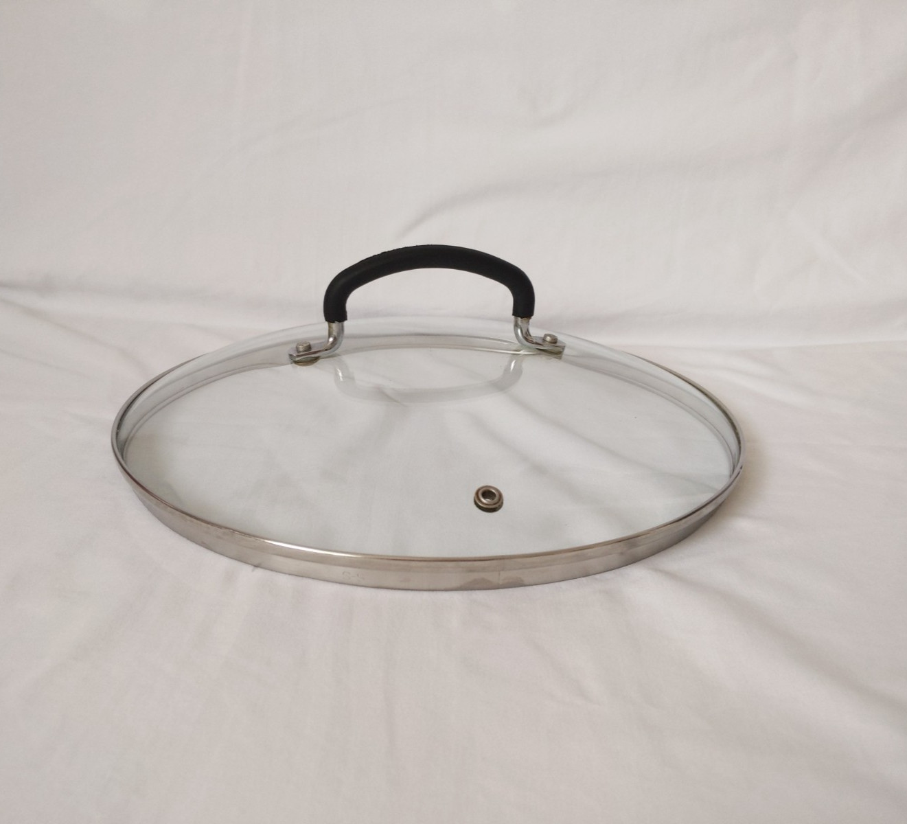Glass Pot Pan Saucepan Lid Replacement Round Rim: 11.5 in Large Cookware Glass