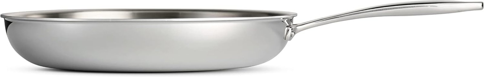 Luxury 12-Inch Fry Pan – NSF-Certified, Stainless Steel, Made in Brazil