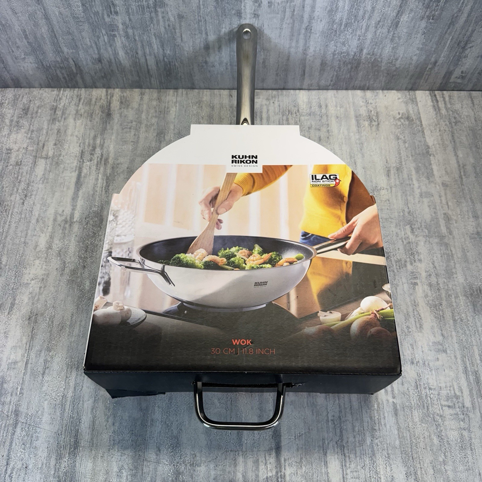 Kuhn Rikon Wok Swiss Made 11.8 Inches 30cm BRAND NEW – Retail $160