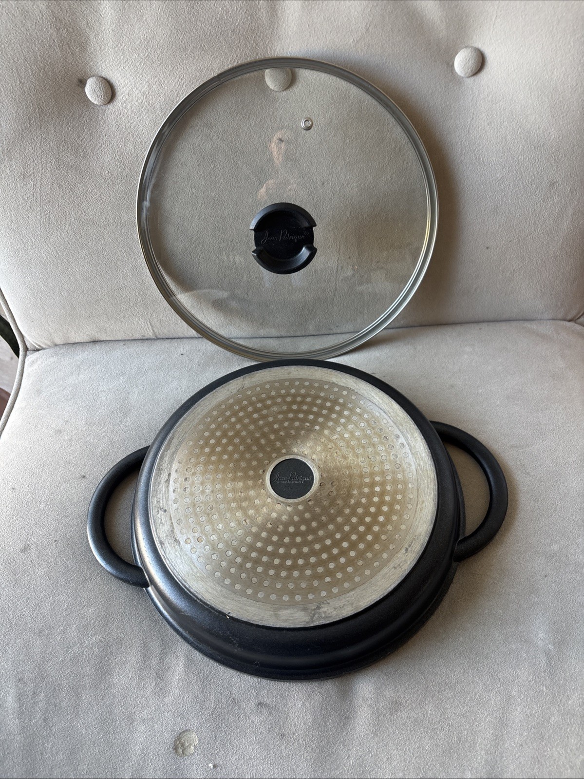 Jean-Patrique The Whatever Pan Cast Aluminum Griddle Grill for Stove Top 10”
