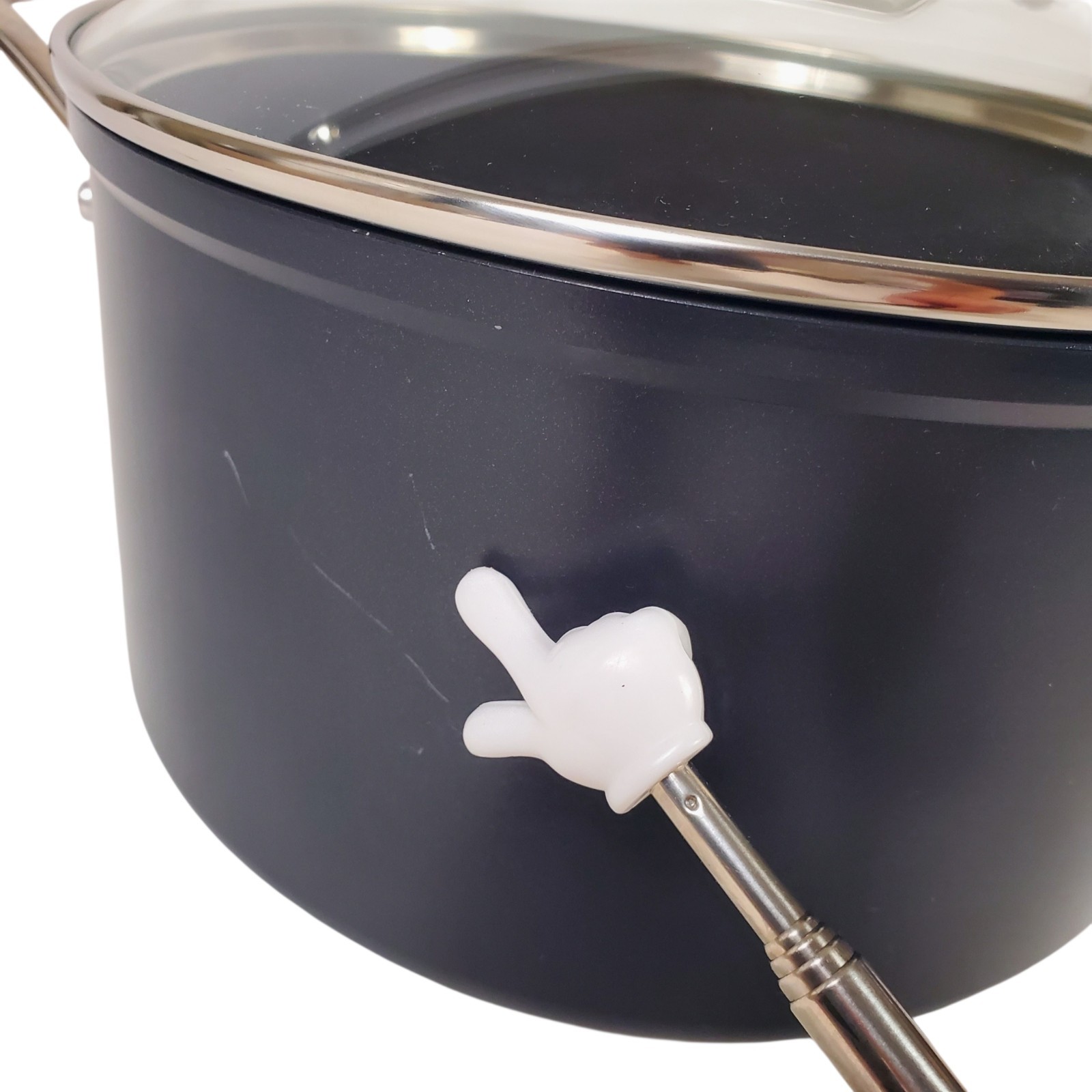 Le Creuset Toughened Nonstick 6.3 QT Deep Casserole/Stockpot w/ Lid Scuffs
