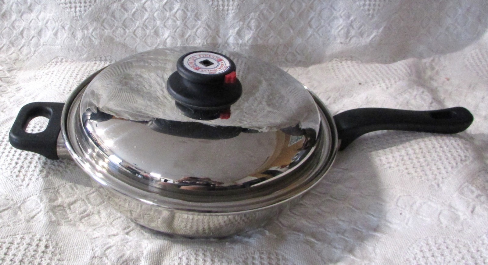 Maxam World’s Finest Cook Ware 5 Qt. Stainless Steel Skillet & Steam Control Lid