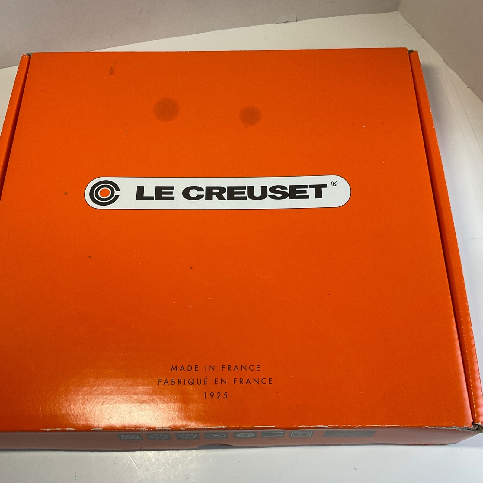 Le Creuset Oval Skillet Grill Pan 32cm Meringue White Enamelled Cast Iron France