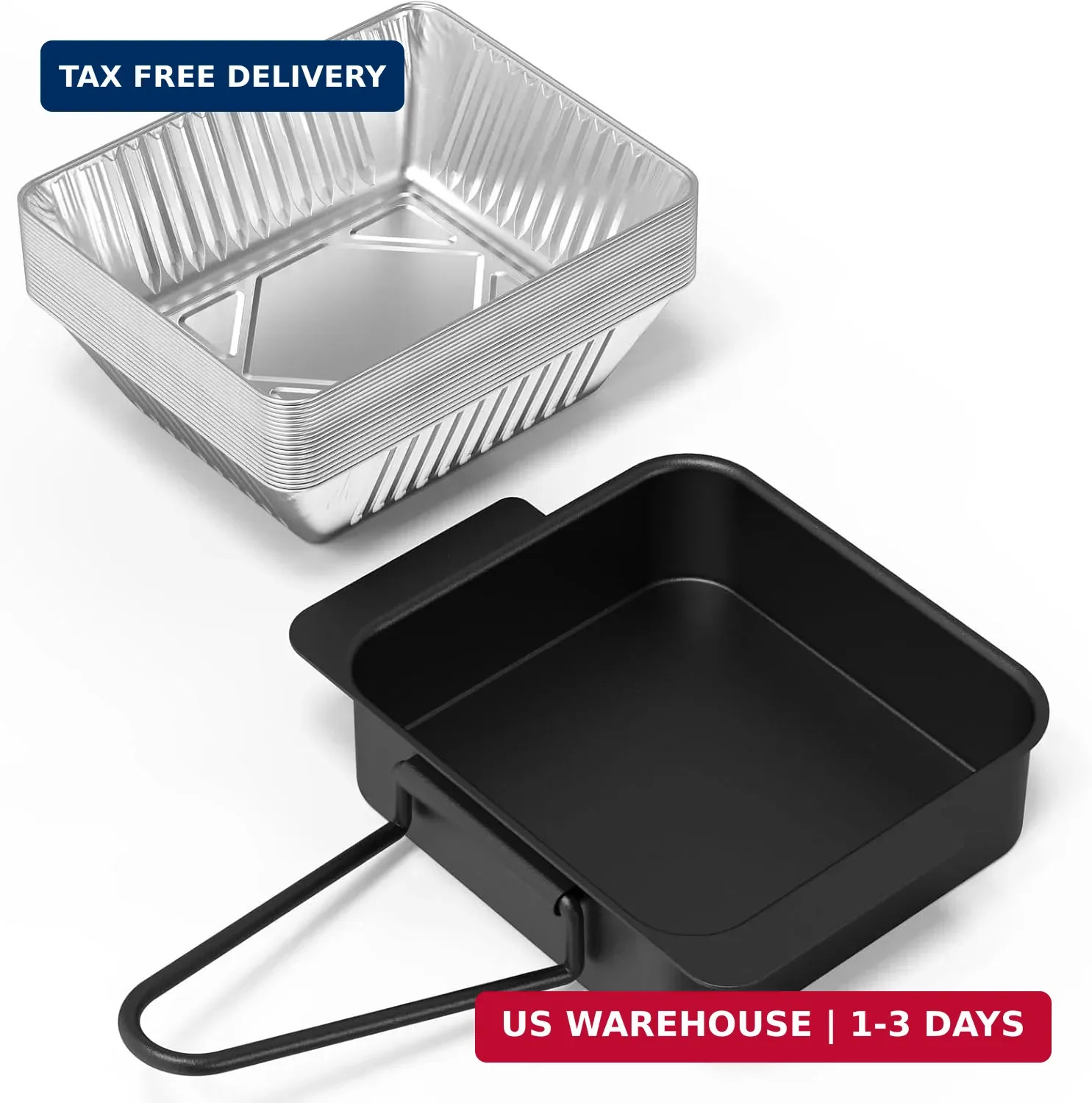 NUPICK Grill Drip Pans for Nexgrill 720-0830H, Grease Tray Replacement for Nexgr