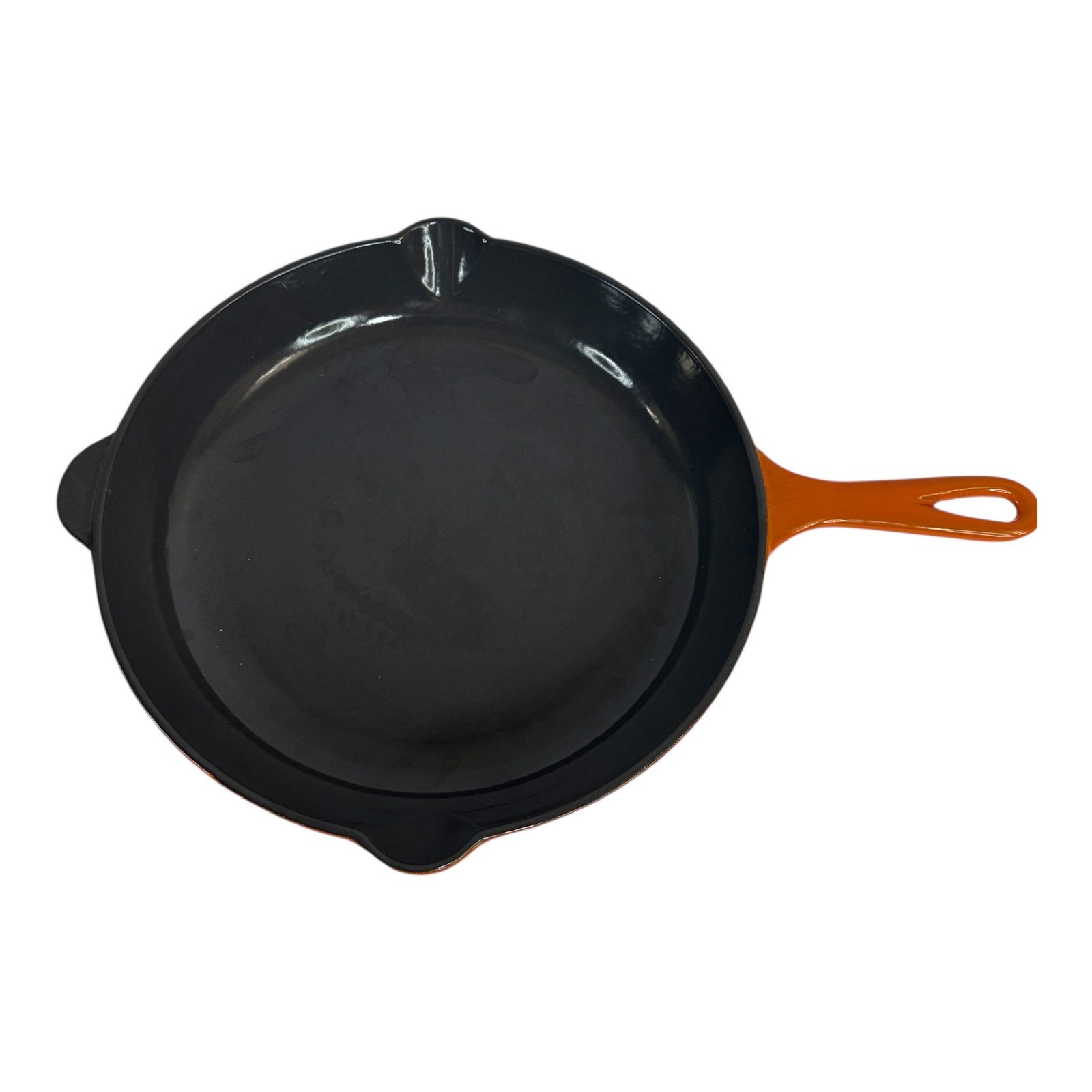 Le Creuset 26 Enameled Cast Iron Skillet Flame Orange 10.25 Inch Made in France