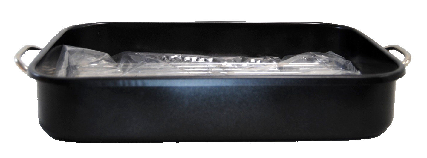 Roasting Lasagna Non-Stick Pan Set with Rack 15.5″ x 11.5″ x 2 3/4″ New T2687