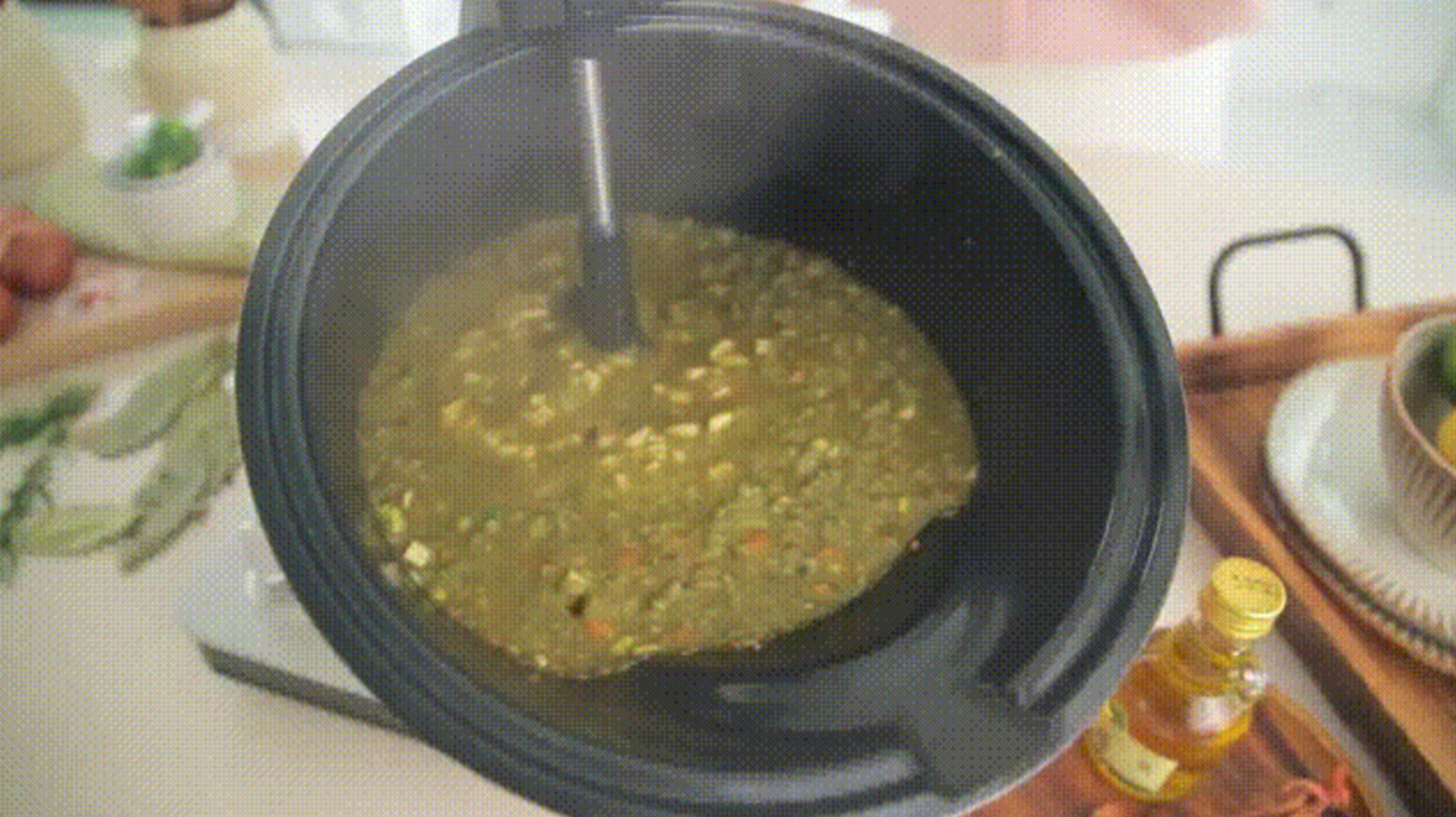 rollkitchen rollpan NEW ORIGINAL Automatic Rotation Cooking Pot / –