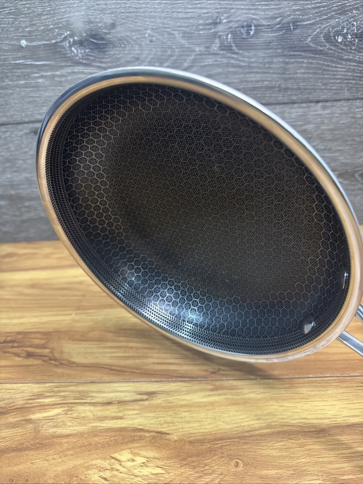 HexClad Hybrid Stainless Steel Non-Stick 8 inch Frying Pan NO Lid