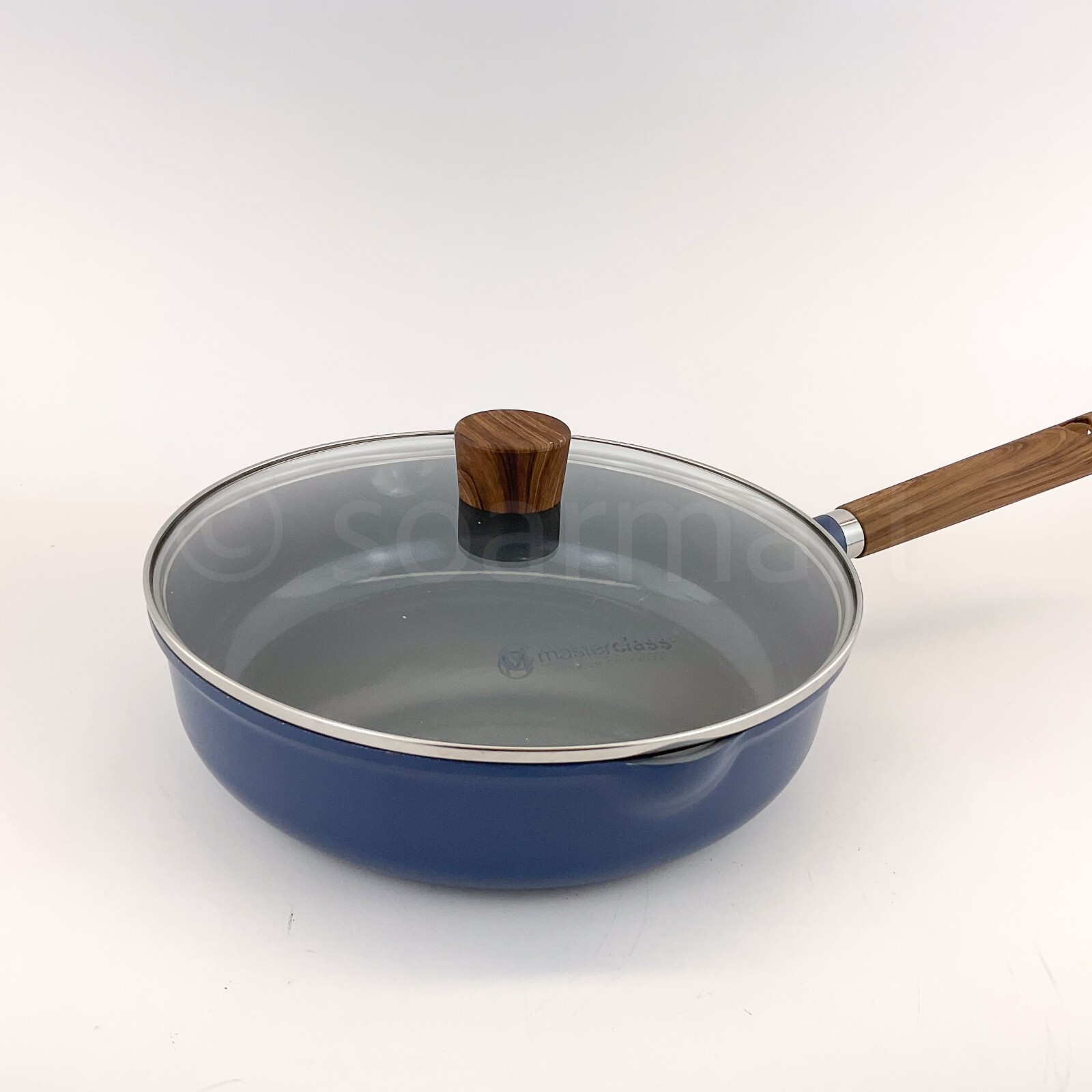 Masterclass Healthy Options Ceramic Cookware 3.9-qt- 11″ Sauté Pan Pot w/ Lid
