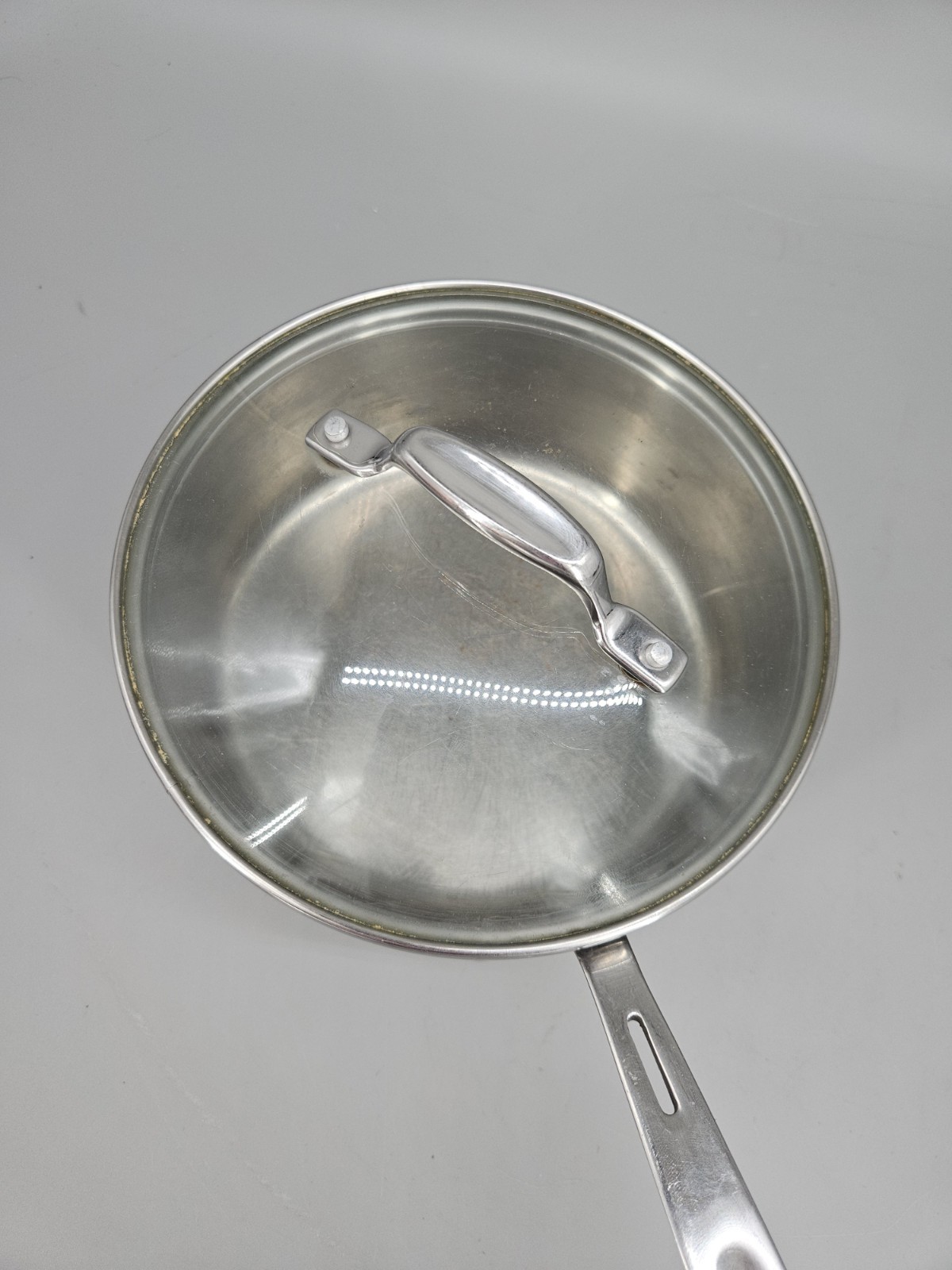 Emeril All Clad 2 Quart Stainless Steel Sauce Pan Stock Pot w/Lid Copper Core