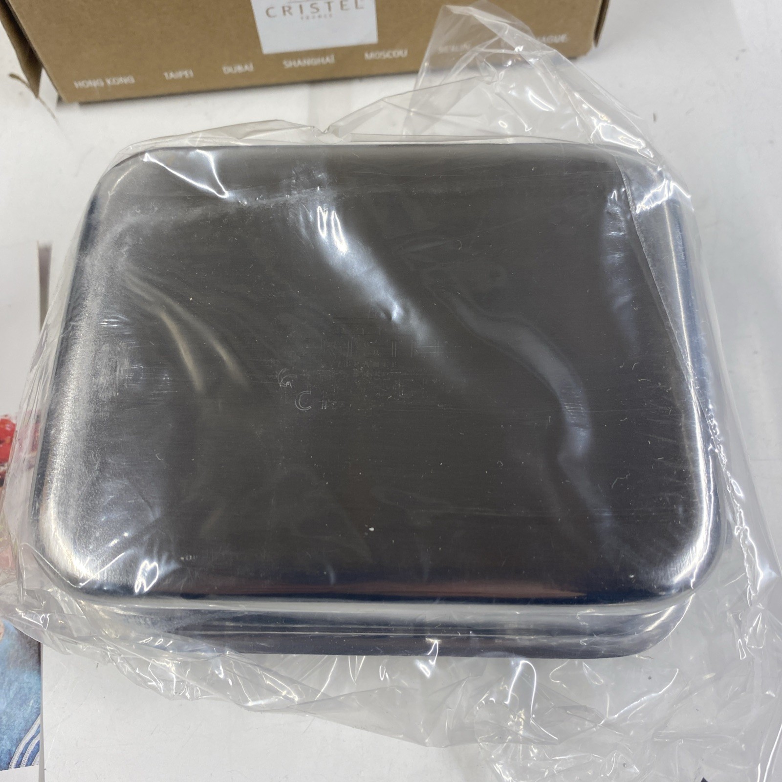 CRISTEL 18/10 Stainless Steel Mini Roasting Pan 3-Ply Roaster 3.9” 10×12 cm NIB