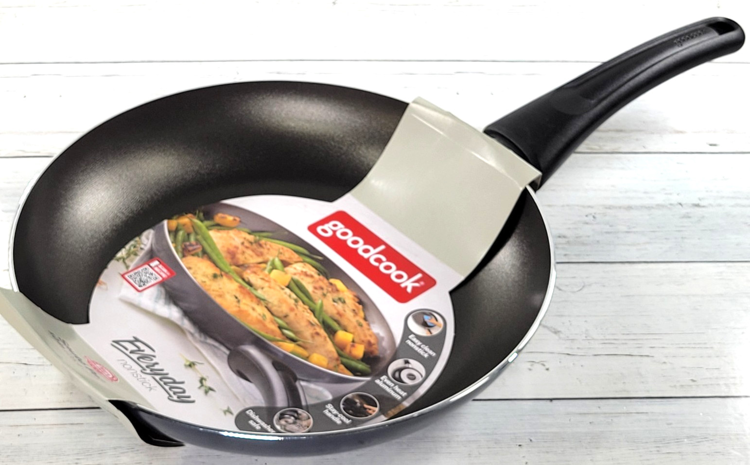 Goodcook Everyday Black 10 Inch Nonstick Fry Sauté Pan/ Skillet