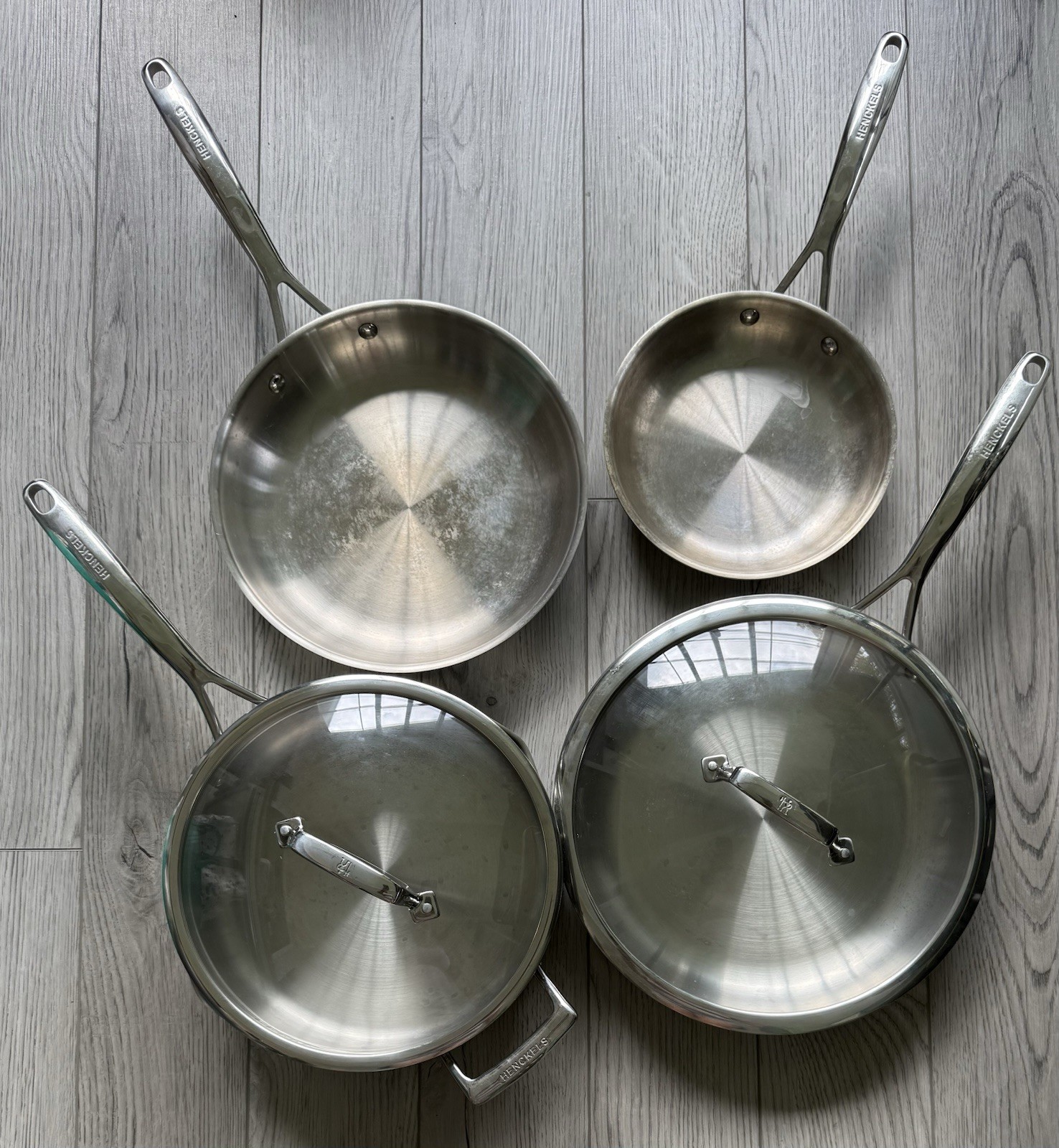 J.A. Henckels 18/10 Stainless Steel 6 Piece Cookware Set Skillet Pan