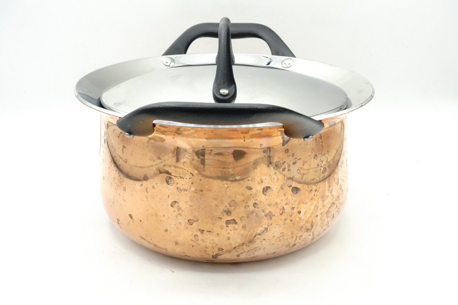 Tramontina Barazzoni Butterfly 6.5 inch Pot w/ Lid Copper Exterior Limited Ed.