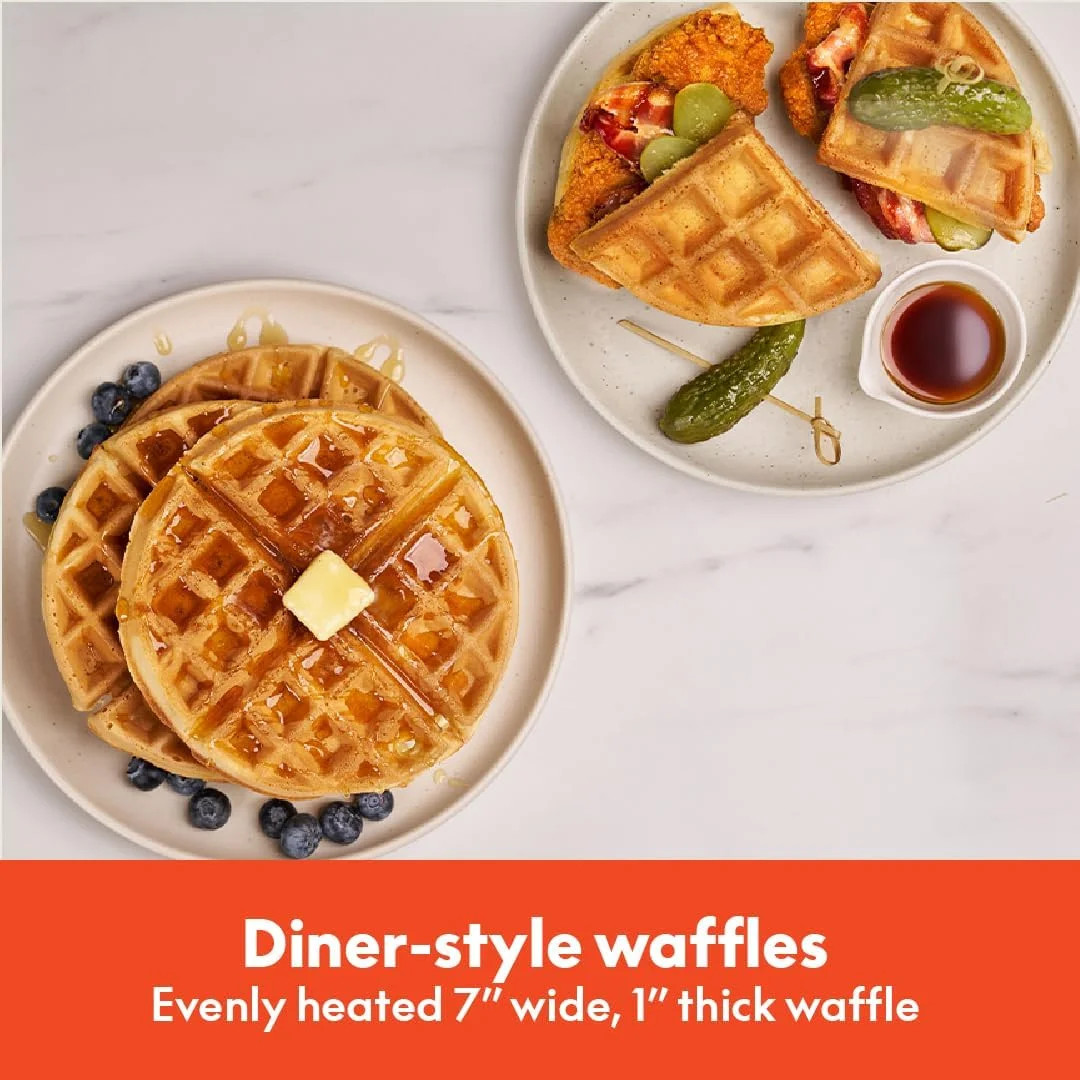 bella Flip-n-Store Waffle Maker with EverGood™ Ceramic Nonstick Coating, Fits-an