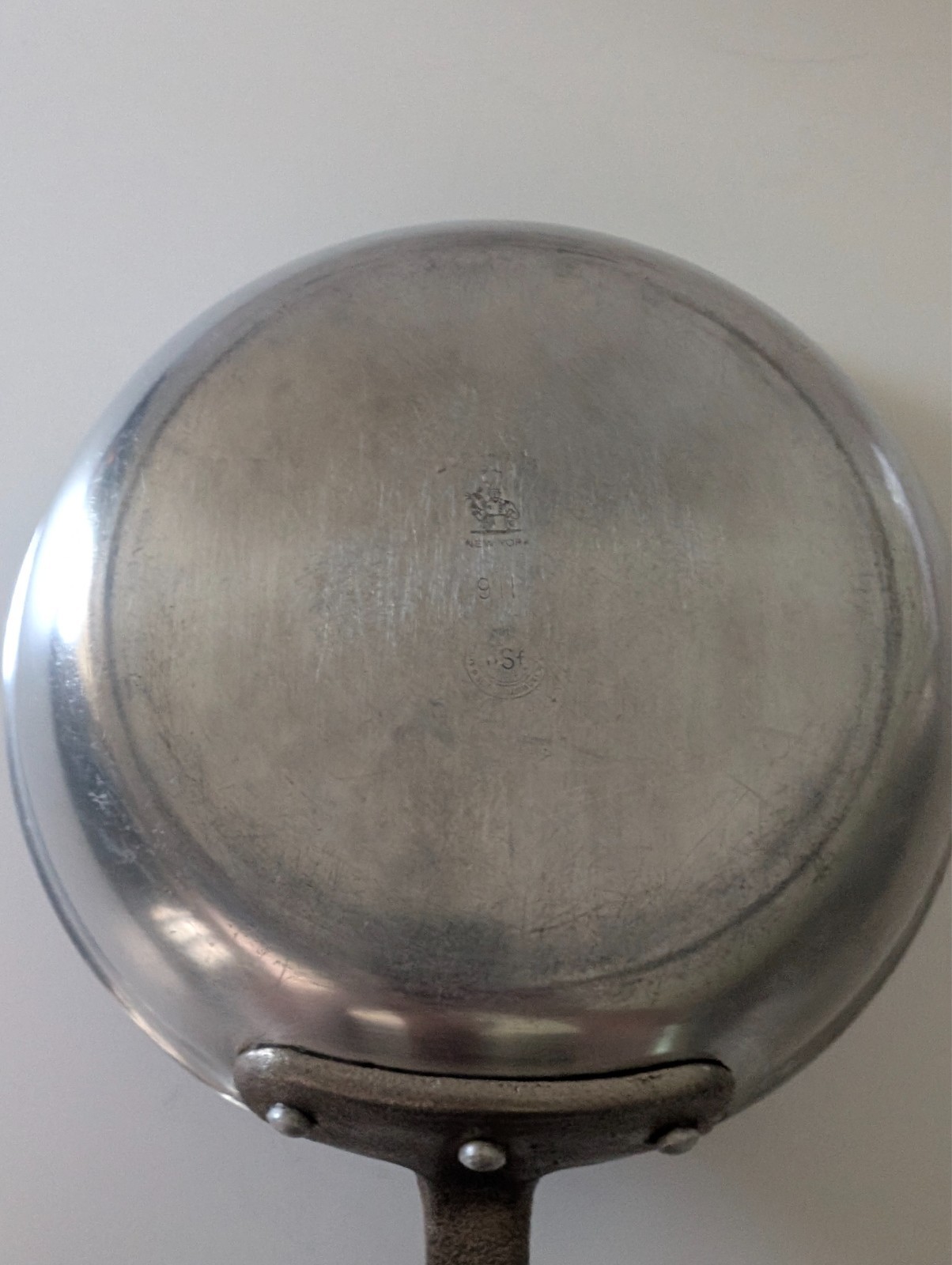 Vintage Dura-Ware Commercial Aluminum Fry Pan Skillet Lot 912 911 Heavy Duty NSF