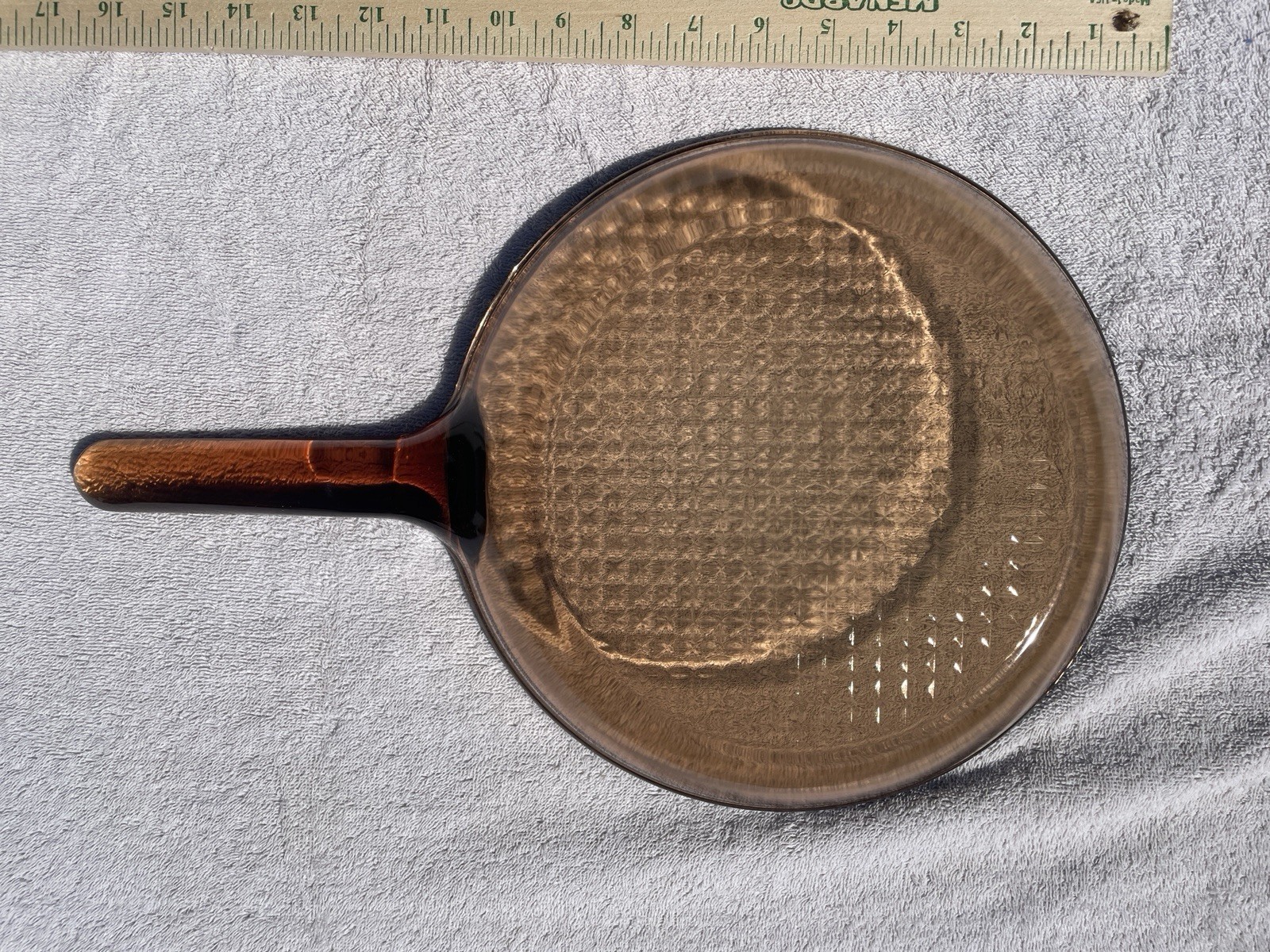 VISION by Corning Glass Frying Pan Set Brown Round Transparent 10″ & 7″