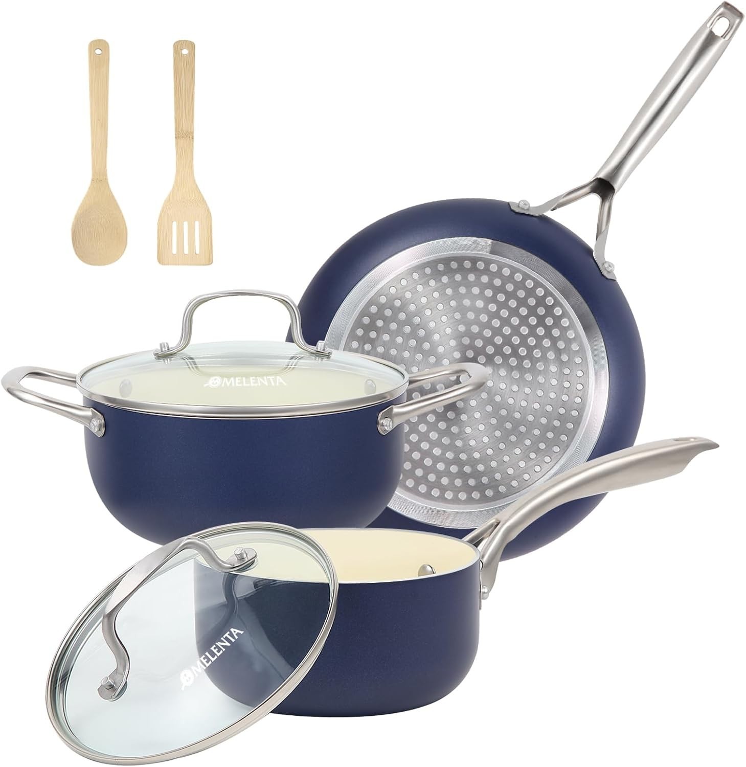 Induction Compatible 7-Piece Nonstick Cookware Set – Safe, Stylish & Functional