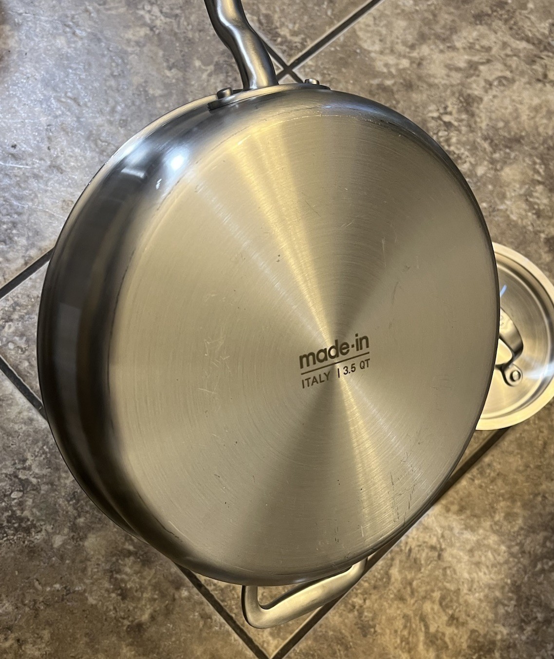 Made In Cookware Stainless 3.5 QT Saute Pan Pot & 2QT Saucepan Made-In Italy