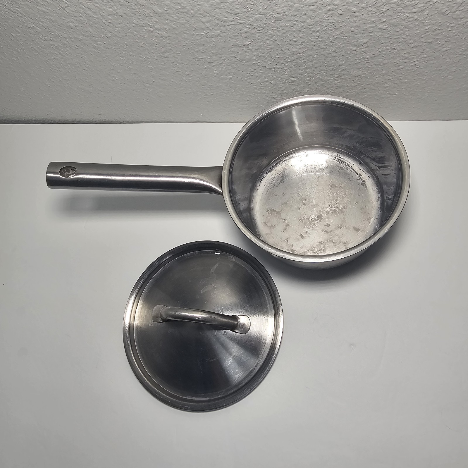 IKEA 365+ Stainless Steel 1 Quart Sauce Pan w/ Lid 1qt 4 Cups 1 Liter Induction