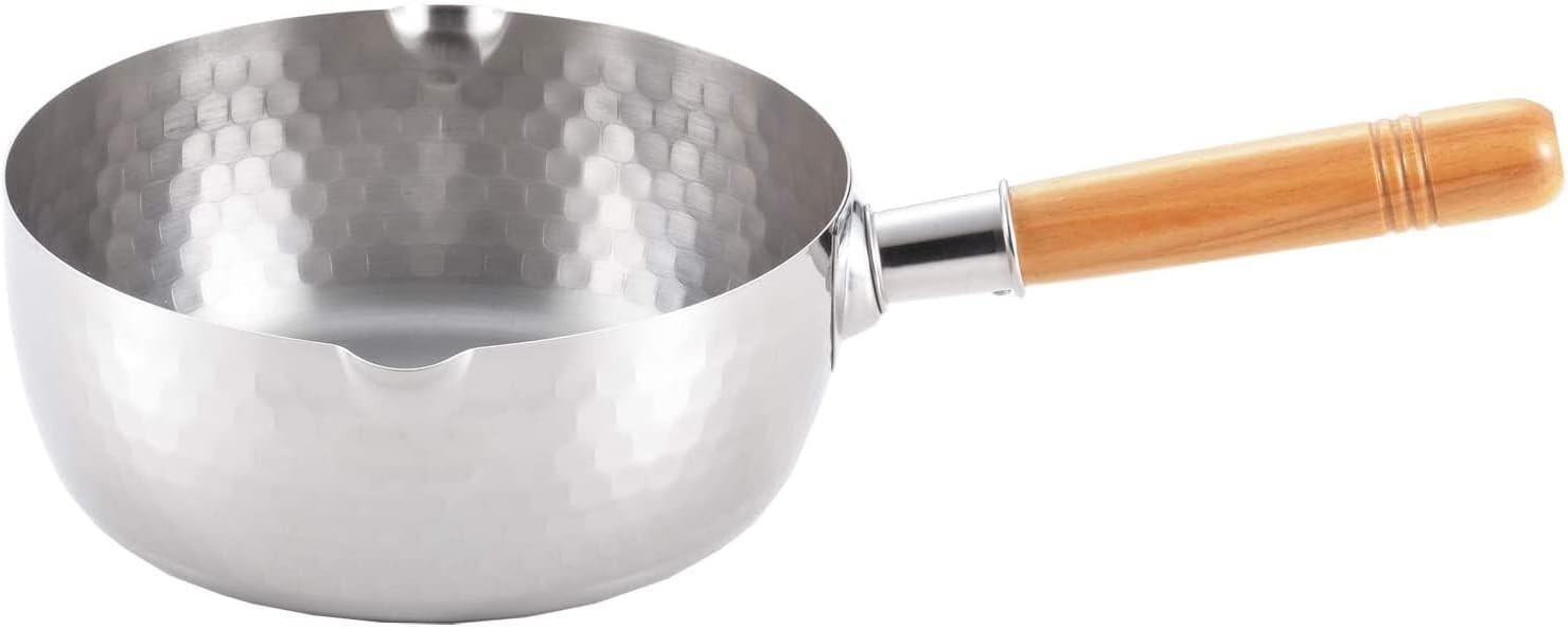Stainless Steel Yukihira Saucepans 22cm Cooking Pot 3 Quart Made in Japan 4664