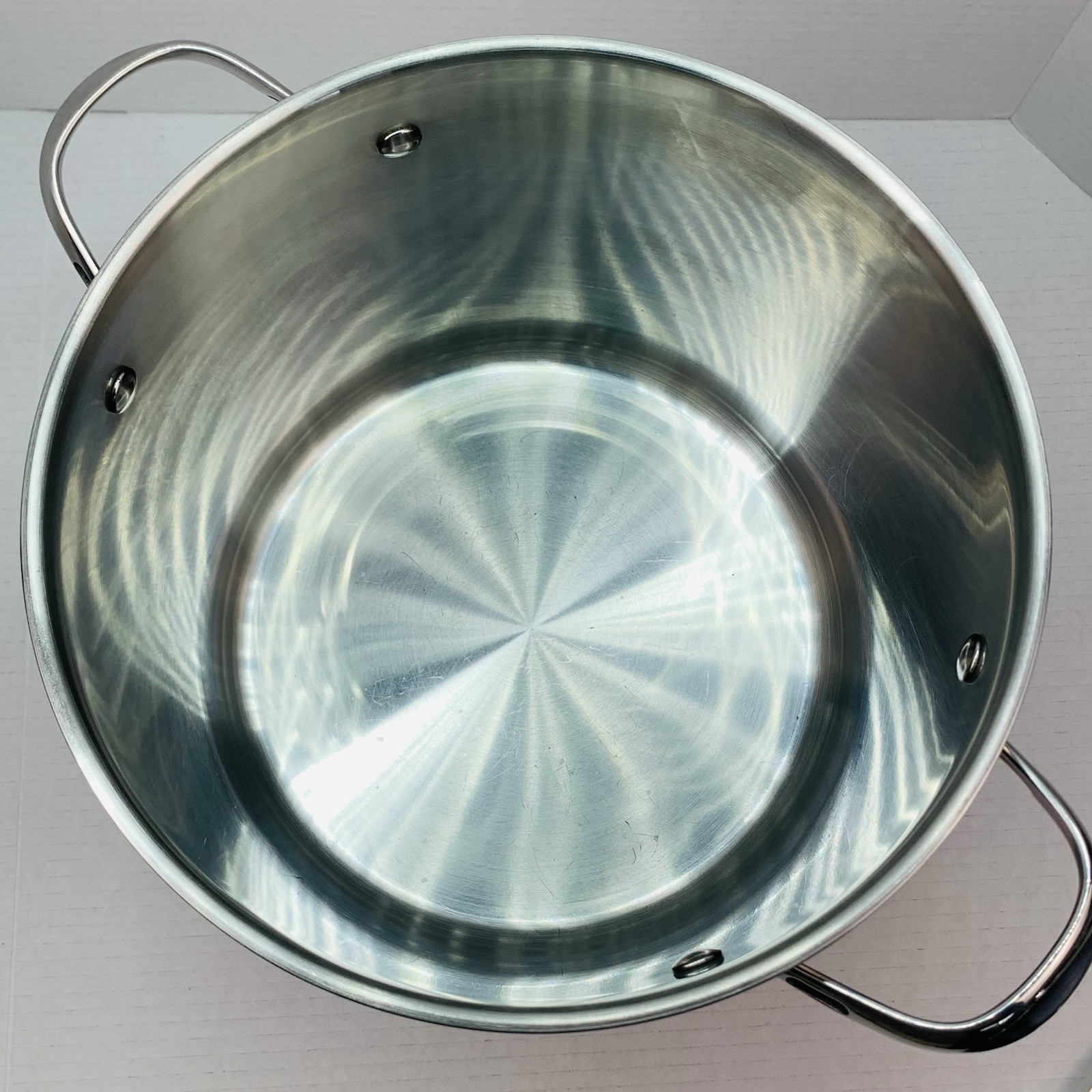 Cooks Standard Clad 12 Quart 18/10 Stainless Steel Stock Pot w/ Lid Deep Large