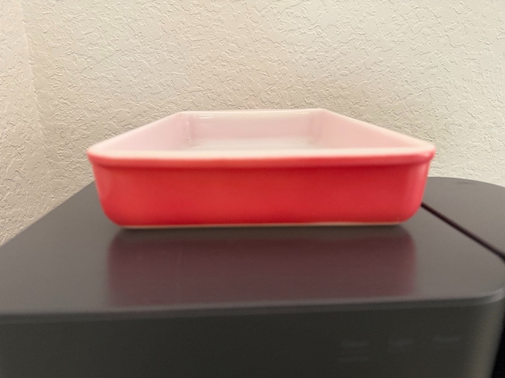 Vintage Pyrex Flamingo Pink 232 Rectangular Baking Dish Lasagna Cake Pan MCM