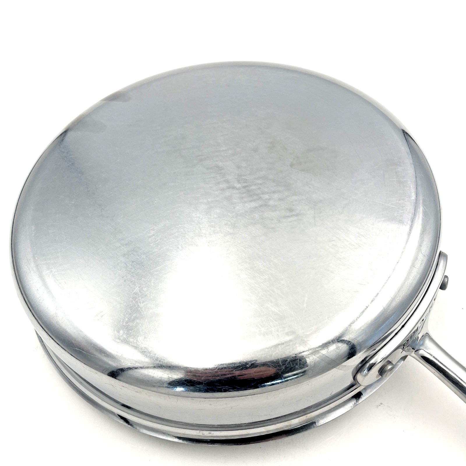 All-Clad 11 inch Sauté Pan Stainless Steel 3 Quart Skillet D3 Lid Frying Handle