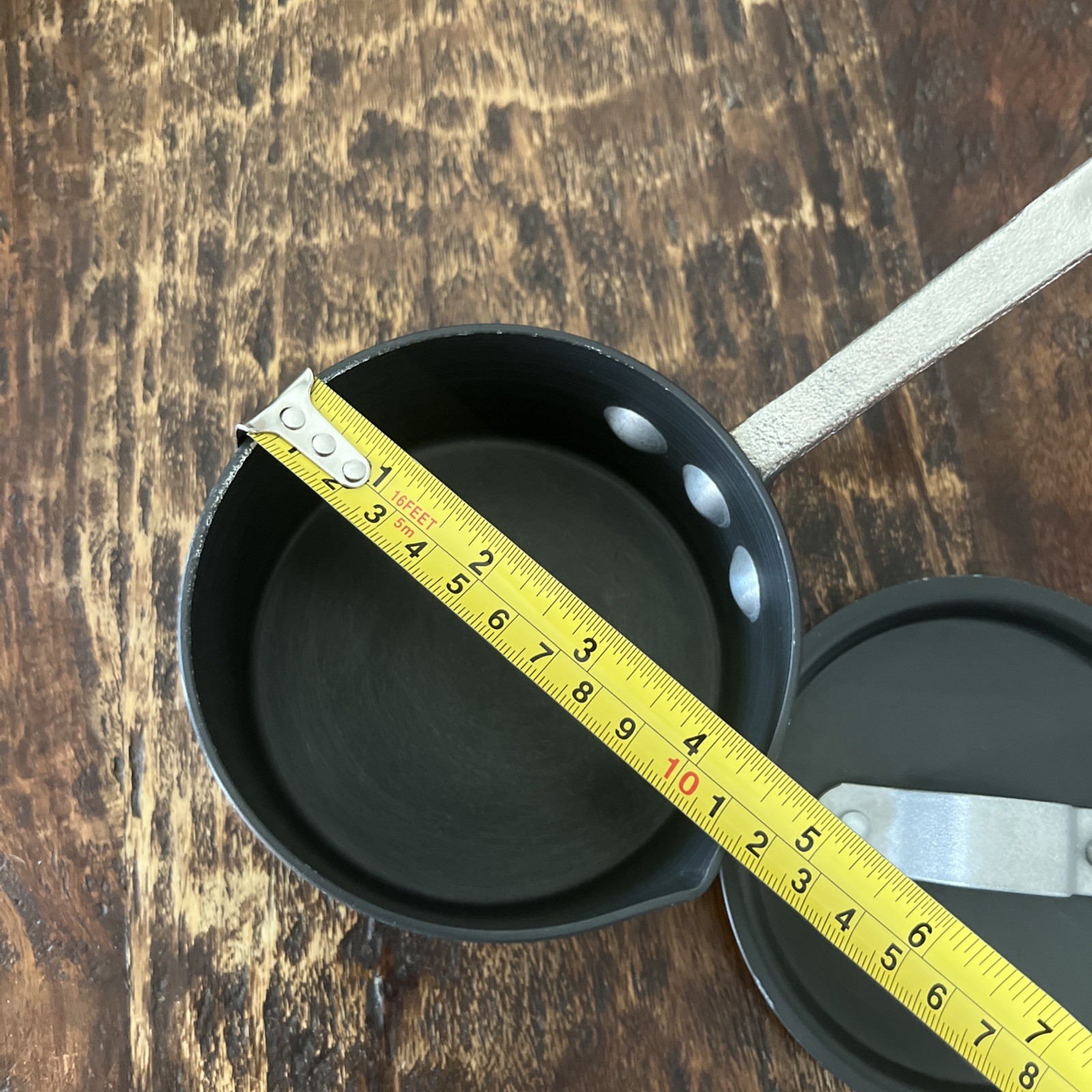 Calphalon Commercial Anodized Aluminum 1/2qt. (2 Cup) Sauce Pan Pour Spout & Lid